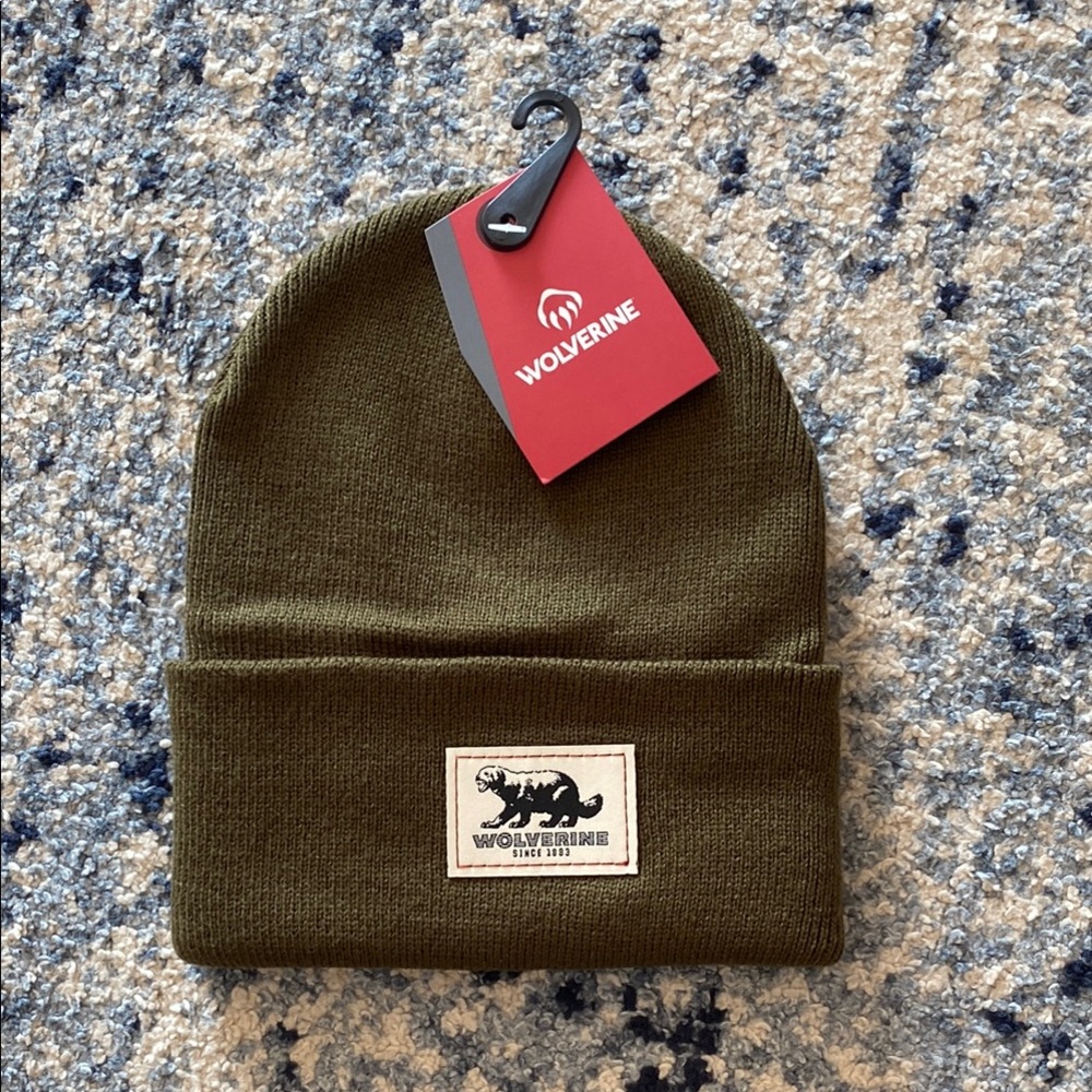 Wolverine Dark Olive Knit Beanie